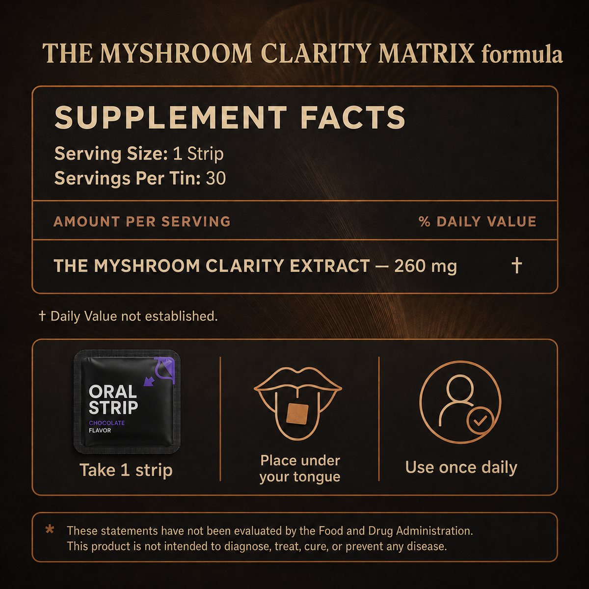 Mushroom Clarity Strips